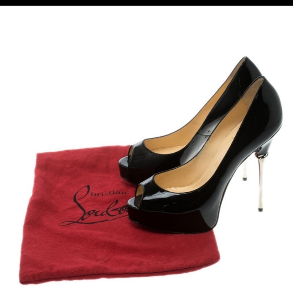 Louboutin Heels Rare Miss Desprez Metalic Heel